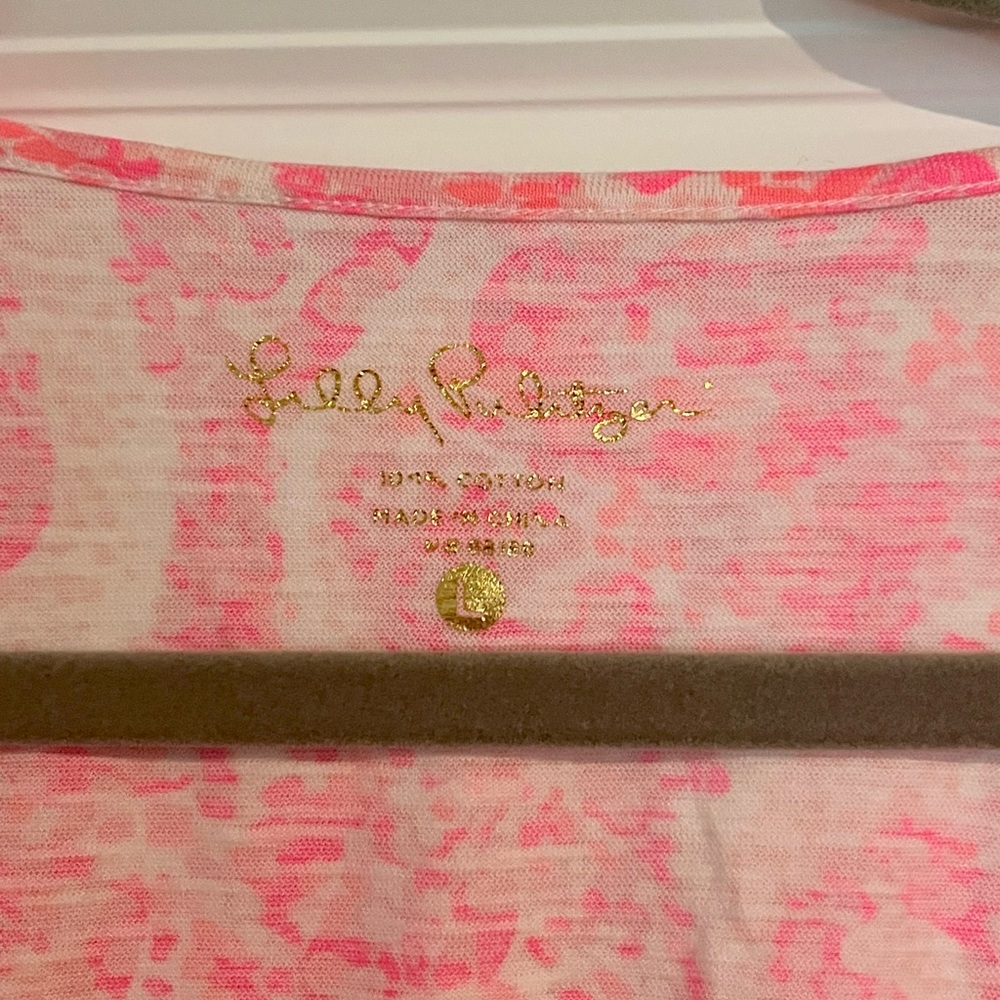 Lilly Pulitzer Pink Paisley Top (L) - Picture 2 of 3